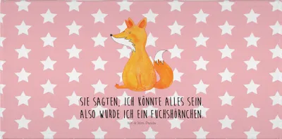 Produktbild von Mr. & Mrs. Panda Handtuch Einhorn Fuchs - Rot Pastell - Geschenk, Unicorns, 50x100, Fuchshörnchen, kleines, Unicorn, baumwolle, Füchse, Flauschtuch, gesichtshandtuch