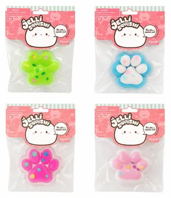 Image de Jelli Squishi Pfote : Lot de 4 jouets sensoriels anti-stress