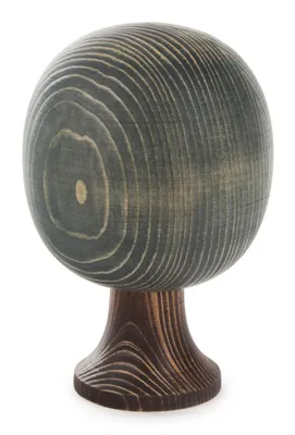 Produktbild von Massivholzbaum rund grün lasiert (16cm) von Dregeno Seiffen