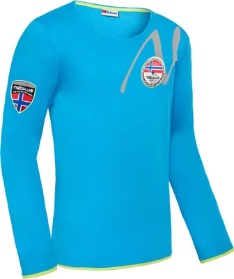Zdjęcie produktu dla Nebulus longsleeve HARU men, koszula casual, dekolt V, P5380 - Men, malibou blue, S