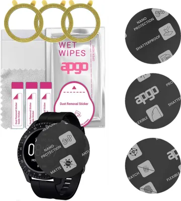 Produktbild von apgo 3 Stück Schutzglas, Matt, kompatibel mit Garett Sport 12 Smartwatch, Hybrid 8H, Ersatz für Hartglas, Displayschutzglas, Bildschirmschutz, Displayschutz, kratzfest