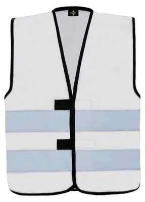 Imagen del producto de Korntex - Chaleco de seguridad "Functional Aarhus" para niños, alta visibilidad LT4076 (de 7 a 12 años) (blanco)