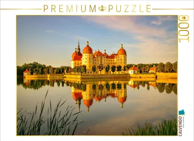 Produktbild von CALVENDO Puzzle Schloß Moritzburg | 1000 Teile Lege-Größe 64x48cm Foto-Puzzle für glückliche Stunden