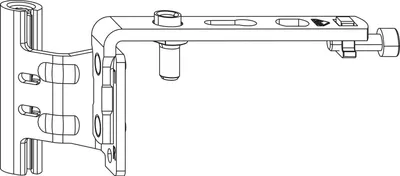 Obrázek produktu pro ROTO NX rameno s rabatem T 12/20-13 dřevo pravé stříbrné
