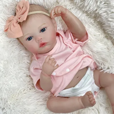 Immagine prodotto di 45 cm Corpo completo Silicone Reborn Dolls Meadow Neonato Lifelike Multilayer pittura 3D Pelle con vene visibili Bebe Reborn