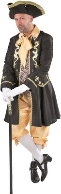Produktbild von M215261-M-A schwarz-gold Herren Rokoko Barock Kostüm Lord Graf Marquis Gr.M