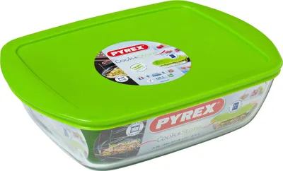 Produktbild von Pyrex PYRG4CRC28H, Box, Rechteckig, Grün, Transparent, Glas, 1 Stück(e)