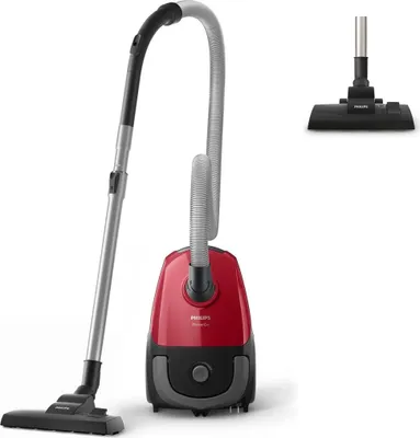 Zdjęcie produktu dla Philips | Odkurzacz | Fc8243/09 | Z Workiem | Moc 900 W | Pojemność Na Kurz 3 L | Czerwony/Czarny