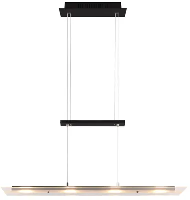 Produktbild von Trio Leuchten LED Pendelleuchte Milos 4x5W schwarz, Metall