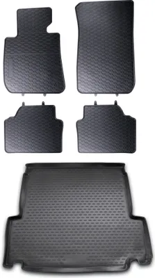 Produktbild von Gummi Kofferraumwanne + Fußmatten Set für 3er BMW E91 Touring, Bj. 9/2005-8/2012