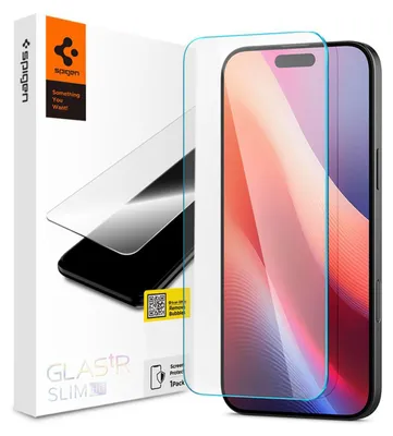 Obrázek produktu pro Spigen Glas.tR Slim HD, Apple, iPhone 16 / iPhone 15, Nárazuvzdorné, Odolné proti poškrábání, Průhledná, 1 kusů