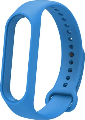 Produktbild von Silikon Armband Für Xiaomi Band 7 6 5 Ersatz Strap Sport Tracker Uhrenarmband Lichtblau