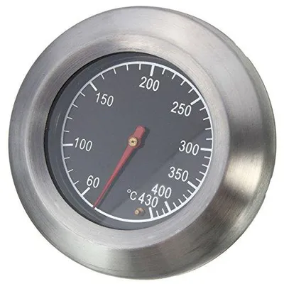 Imagen del producto de Termómetro para parrilla de acero inoxidable, rango de temperatura de 60-430 °C, medición precisa, para uso en la cocina