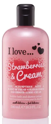 Productafbeelding van Ik Hou van, Aardbeien & Room, Hydraterende, Douchecrème, 500 ml