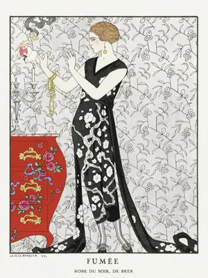 Zdjęcie produktu dla Plakat 30x40cm Fumée, Barbier Vintage do Salonu
