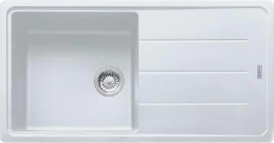 Produktbild von Franke Basis - Fragranit Spülbecken BFG 611, 970x500 mm, weiß Eis 114.0285.303