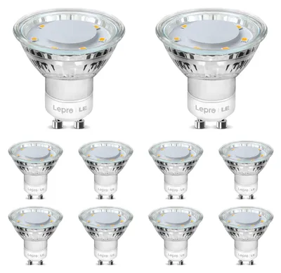 Produktbild von LIGHTING EVER LED GU10 4W Warmlight 10PACK LED-Reflektor, Sockel GU10 / GZ10, 4 Watt, Warmweiß, 2700 K