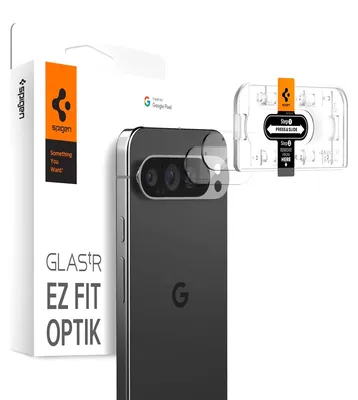 Immagine prodotto di Spigen Vetro fotocamera temprato Ottica.tr ez Fit Protezione fotocamera Google Pixel 9 Pro Cristallino [2 PACK]
