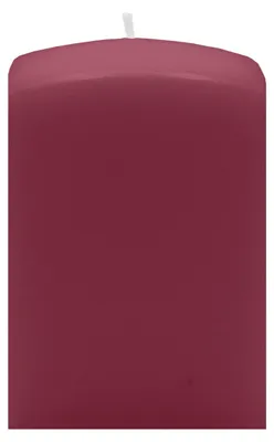 Produktbild von Quader Kerzen Burgund Rotbraun 12 x Ø 7/7 cm, 8 Stück