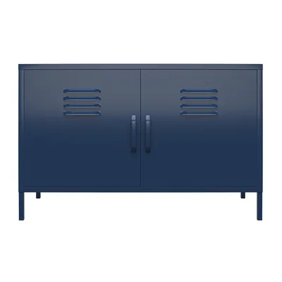 Produktbild von Schrank mit 2 Türen in Metall navy