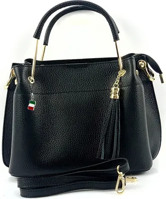 Produktbild von Florence Tasche schwarz Leder Handtasche D2OTF157S