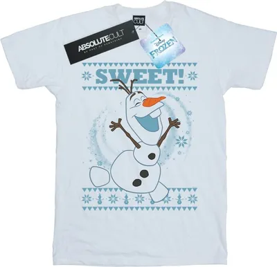 Produktbild von Disney - "Frozen Sweet Christmas" T-Shirt für Herren BI27504 (M) (Weiß)