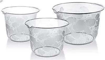 Produktbild von Rührschüsseln 3er-Set Salatschüssel Servierschüssel Teigschüssel Backschüssel,