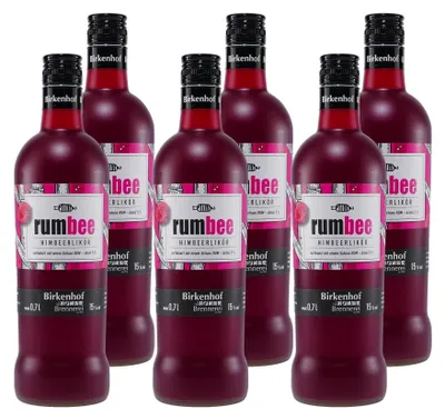 Produktbild von Birkenhof RumBee Himbeerlikör (6 x 0,7L)