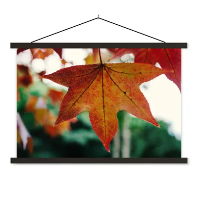 Produktbild von MuchoWow® Textilposter Herbst - Landleben - Blätter - Jahreszeiten - Landleben 120x80 cm mit schwarzem Rahmen - Wanddeko