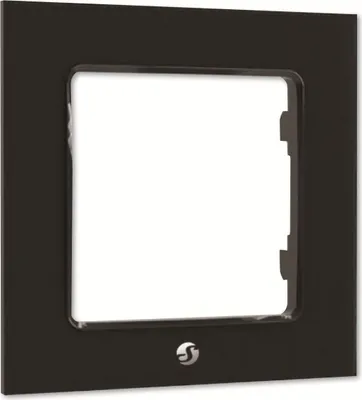 Image de Cadre d'interrupteur Shelly simple (noir)