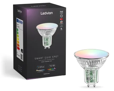 Produktbild von Ledvion Smart GU10 LED Spot 5W RGB+CCT Wi-Fi 345 lm