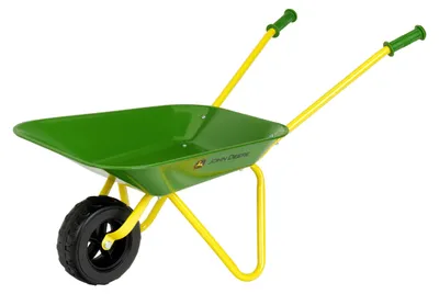 Metall-Schubkarre für Kinder, grün, 78x40x44 cm, bis 10 kg belastbar
