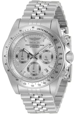 Obrázek produktu pro Invicta Speedway 30988 Pánské Hodinky - Quartz Hnutí - Nerezová Ocel s Stříbrným Ciferníkem - 39 mm