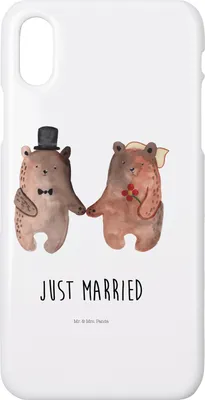 Produktbild von Mr. & Mrs. Panda Iphone 10 Handyhülle Bär Heirat - Weiß - Geschenk, X, Handy, Teddy, Hülle, Cover, Verheiratet Heirate Hochzeit Hochzeitsgeschenk Hochzeitspaar