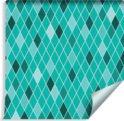 Zdjęcie produktu dla Tapeta W Rolce Abstrakcyjne Nowoczesne ROMBY Wzór Geometryczny do Sypialni z modnym Efektem 3D