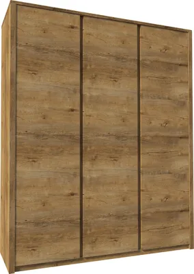 Obrázok produktu pre Trojdverová šatníková skriňa 166 cm FEREIRA - dub lefkas