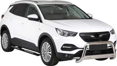 Produktbild von Edelstahl Seitenschweller Schwellerrohre für Opel Grandland X 2018-2025 Schwarz