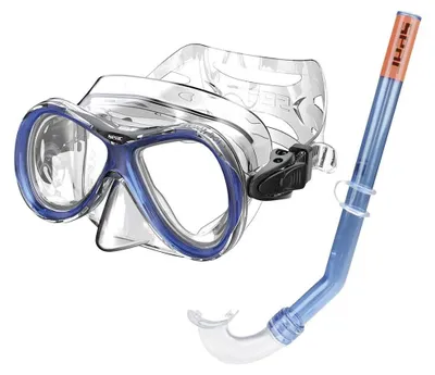 Productafbeelding van Seacsub Bis Capri Medium Siltra snorkelset, blauw, één maat