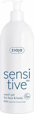 Obrázok produktu pre Ziaja Sensitve Čistiaci gél na tvár a telo pre citlivú pleť 400 ml