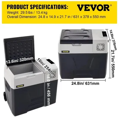 Productafbeelding van Draagbare compressor koelbox mini koelkast voor buiten camping en picknick
