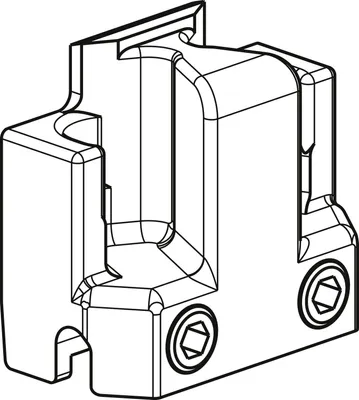 Produktbild von GU-966/200 Steuerteil, Zinkdruckguss silberfärbig