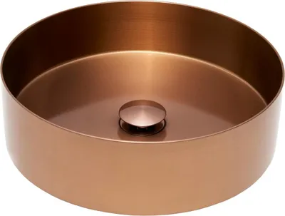 Produktbild von AURUM Edelstahl Aufsatzwaschbecken Ø 38 cm, rosegold gebürstet