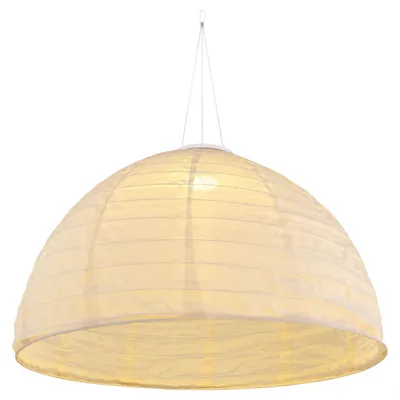 Produktbild von LED Solar Hängelampe, Leinen weiß, 30 cm