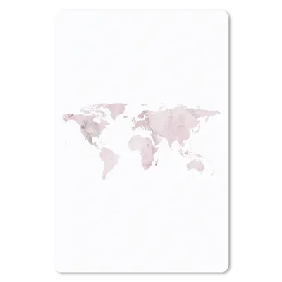 Produktbild von MuchoWow® Mauspad Mousepad Weltkarte - Marmor - Rosa 18x27 cm - Mousepads - Maus Mat - Pad - Mausunterlage