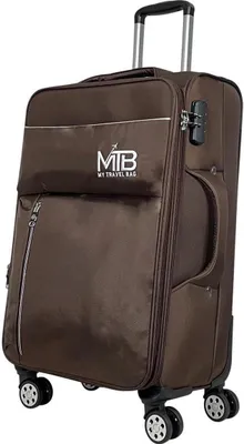 Produktbild von Koffer 3085 Stoffkoffer Reisekoffer Handgepäck Reisetasche Tasche Braun M (Handgepäck)