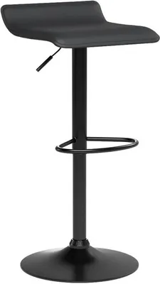 Produktbild von WOLTU Barhocker 2er-Set Barstuhl Tresenhocker Bistrohocker Designer Hocker, höhenverstellbar drehbar, Kunstleder Stahl,Schwarz
