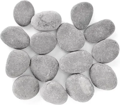 Obrázok produktu pre Sada 15 hladkých prírodných kameňov – zbierka 15 hladkých okruhliakov (3–5 cm) – hladké prírodné kamene na ručné práce a dekoráciu – prírodné riečne kamene do váz na kvety a do záhrady
