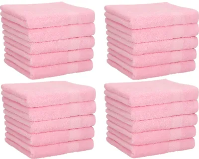 Produktbild von Betz 20 Stück Seiftücher NEAPEL 100% Baumwolle Größe 30x30 cm Farbe - rosé