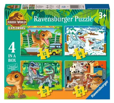 Immagine prodotto di Ravensburger legpuzzel esploratori del mondo giurassico - 4 puzzle
