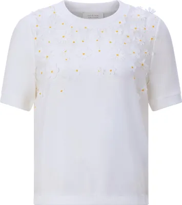 Produktbild von Rich & Royal (4) Knit Mat Mix T-Shirt with Flower Ap 113 113 XL